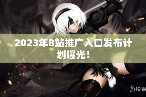 2023年B站推广入口发布计划曝光！