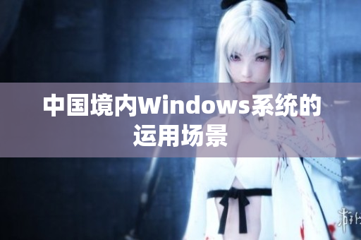 中国境内Windows系统的运用场景