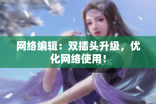 网络编辑：双插头升级，优化网络使用！