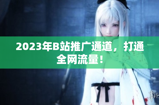 2023年B站推广通道，打通全网流量！