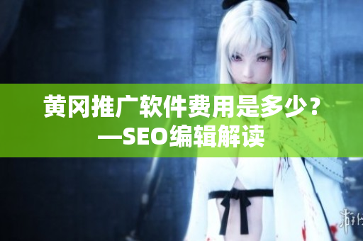 黄冈推广软件费用是多少？—SEO编辑解读