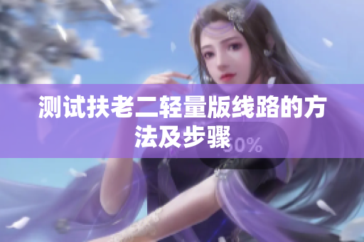 测试扶老二轻量版线路的方法及步骤