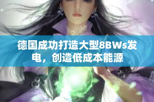 德国成功打造大型8BWs发电，创造低成本能源