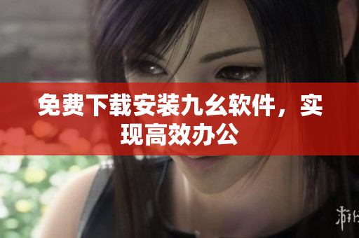 免费下载安装九幺软件，实现高效办公