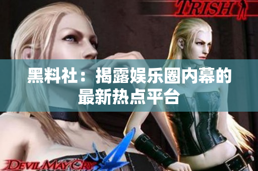 黑料社：揭露娱乐圈内幕的最新热点平台