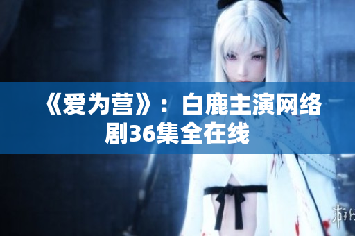 《爱为营》：白鹿主演网络剧36集全在线