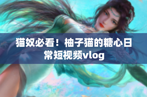 猫奴必看！柚子猫的糖心日常短视频vlog