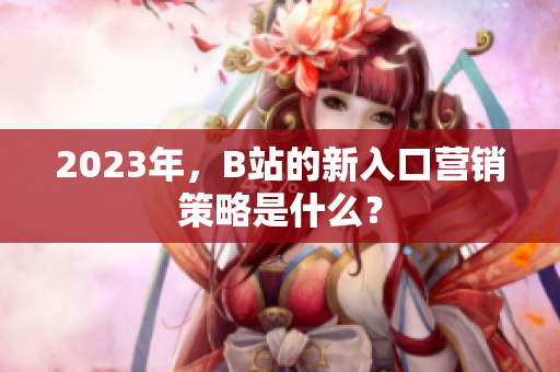 2023年，B站的新入口营销策略是什么？