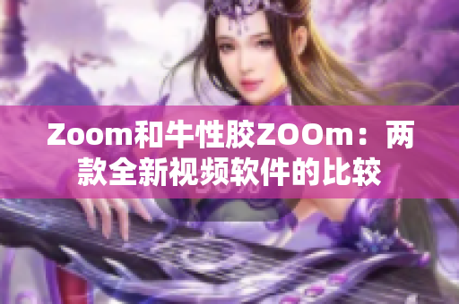 Zoom和牛性胶ZOOm：两款全新视频软件的比较