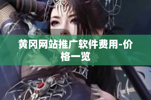 黄冈网站推广软件费用-价格一览