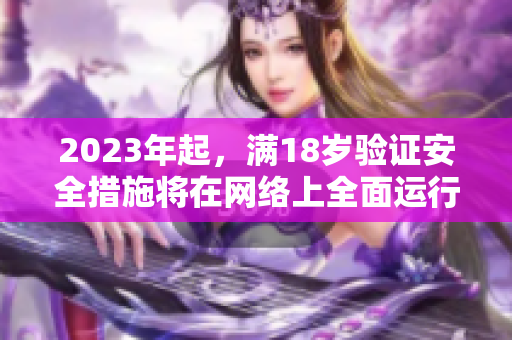 2023年起，满18岁验证安全措施将在网络上全面运行，网络安全日益加强。