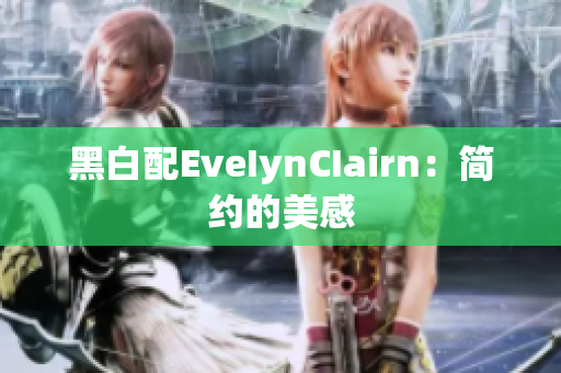黑白配EveIynCIairn：简约的美感