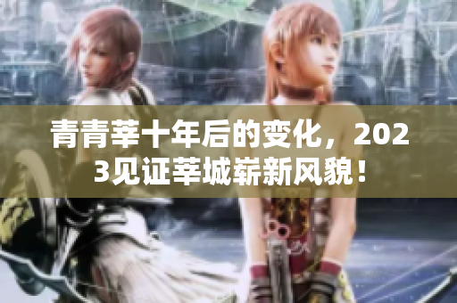 青青莘十年后的变化，2023见证莘城崭新风貌！