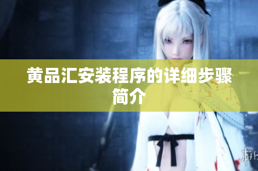 黄品汇安装程序的详细步骤简介