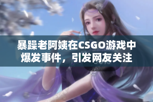 暴躁老阿姨在CSGO游戏中爆发事件，引发网友关注