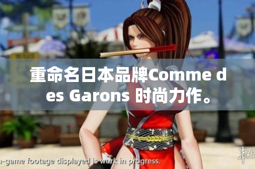 重命名日本品牌Comme des Garons 时尚力作。