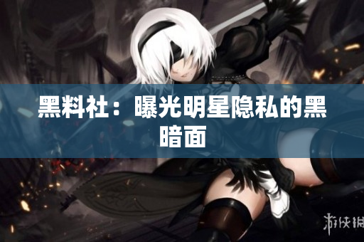 黑料社：曝光明星隐私的黑暗面
