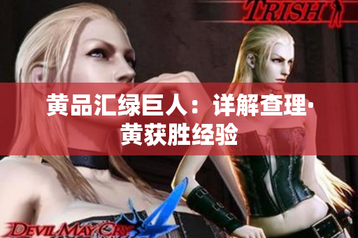 黄品汇绿巨人：详解查理·黄获胜经验