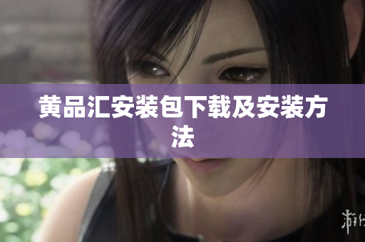 黄品汇安装包下载及安装方法