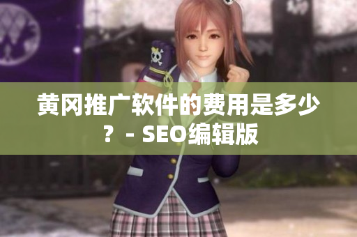 黄冈推广软件的费用是多少？- SEO编辑版