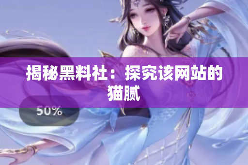 揭秘黑料社：探究该网站的猫腻