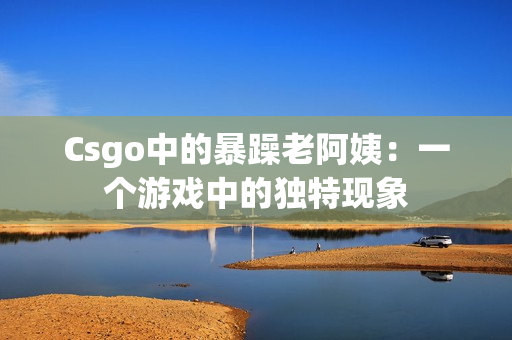 Csgo中的暴躁老阿姨：一个游戏中的独特现象