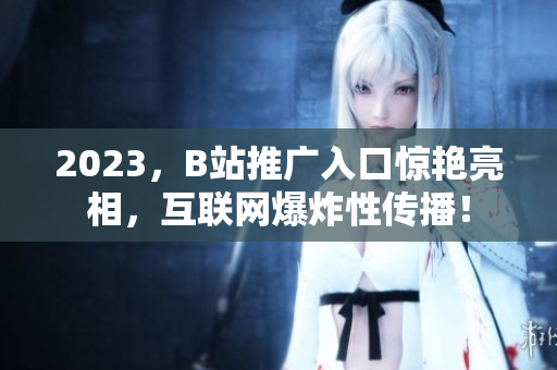 2023，B站推广入口惊艳亮相，互联网爆炸性传播！