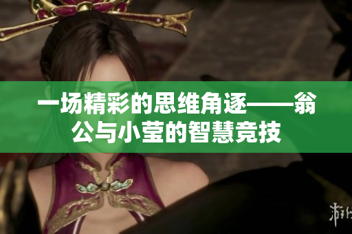 一场精彩的思维角逐——翁公与小莹的智慧竞技