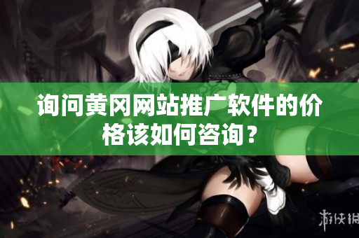 询问黄冈网站推广软件的价格该如何咨询？