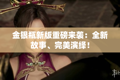 金银瓶新版重磅来袭：全新故事、完美演绎！