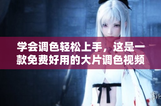 学会调色轻松上手，这是一款免费好用的大片调色视频软件。