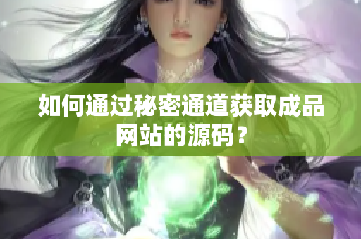 如何通过秘密通道获取成品网站的源码？