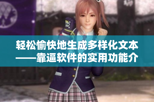 轻松愉快地生成多样化文本——靠逼软件的实用功能介绍