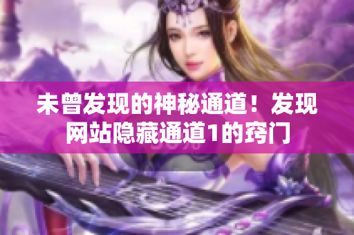 未曾发现的神秘通道！发现网站隐藏通道1的窍门