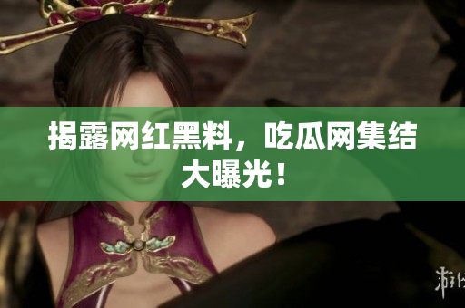 揭露网红黑料，吃瓜网集结大曝光！