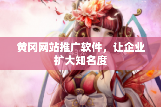 黄冈网站推广软件，让企业扩大知名度