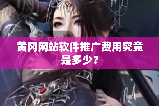 黄冈网站软件推广费用究竟是多少？