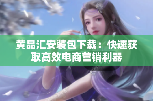 黄品汇安装包下载：快速获取高效电商营销利器