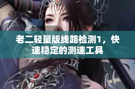 老二轻量版线路检测1，快速稳定的测速工具
