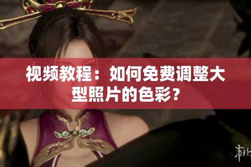 视频教程：如何免费调整大型照片的色彩？