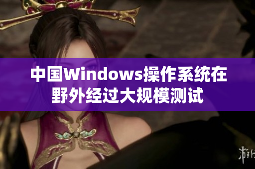 中国Windows操作系统在野外经过大规模测试