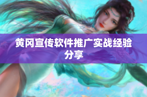 黄冈宣传软件推广实战经验分享