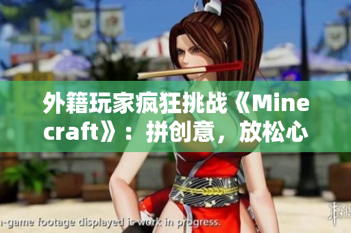 外籍玩家疯狂挑战《Minecraft》：拼创意，放松心情