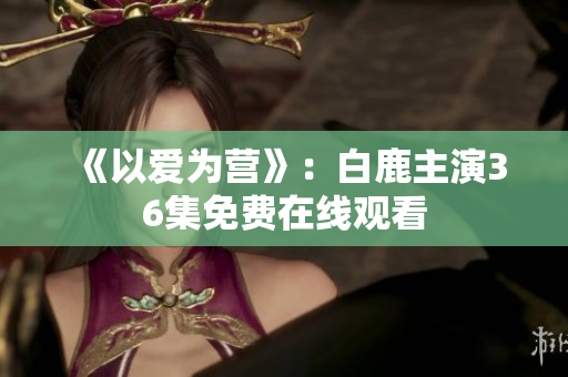 《以爱为营》：白鹿主演36集免费在线观看
