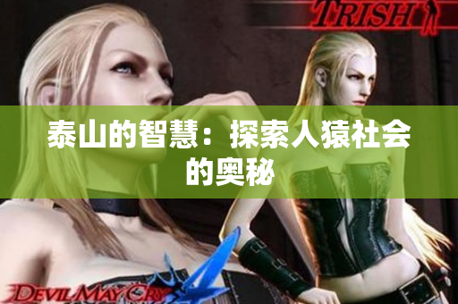 泰山的智慧：探索人猿社会的奥秘