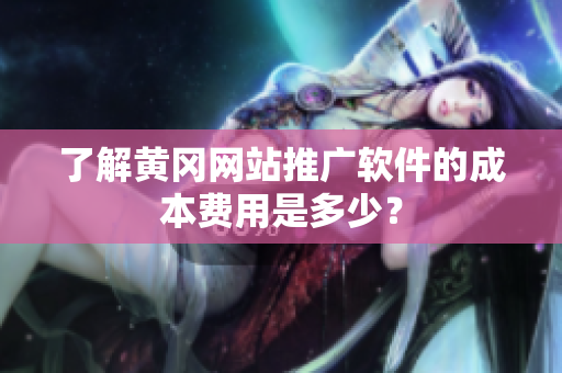 了解黄冈网站推广软件的成本费用是多少？