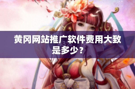 黄冈网站推广软件费用大致是多少？