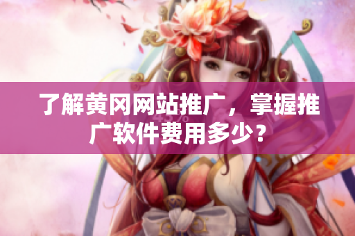 了解黄冈网站推广，掌握推广软件费用多少？