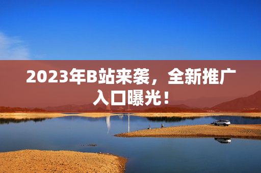 2023年B站来袭，全新推广入口曝光！