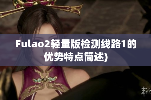 Fulao2轻量版检测线路1的优势特点简述)